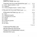 Christian Poltéra, Frank Martin (3), Kathryn Stott, Malmö Symphony Orchestra, Tuomas Ollila-Hannikainen - Christian Poltéra plays Frank Martin (CD, Album)