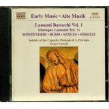 Monteverdi*, Rossi*, Sances*, Strozzi* - Lamenti Barocchi Vol. 1 (Baroque Laments Vol. 1) (CD, Album)