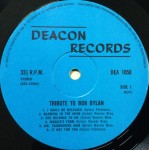 Dave Travis (2) - Tribute To Bob Dylan (LP, Album) Dave Travis (2) - Tribute To Bob Dylan (LP, Album)