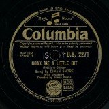 Dinah Shore - Coax Me A Little Bit / Two Silhouettes (Shellac, 10