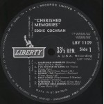 Eddie Cochran - Cherished Memories (LP, Album, Mono, RP)