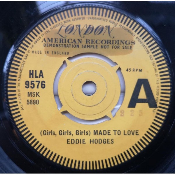 Eddie Hodges - (Girls, Girls, Girls) Made To Love (7