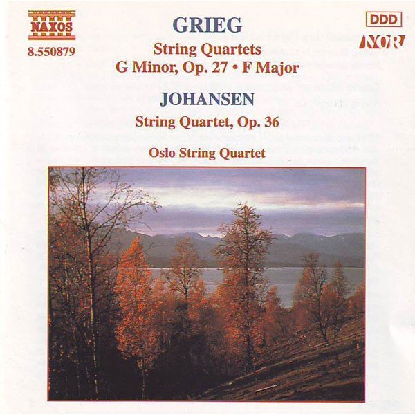 Grieg* / Johansen*, Oslo String Quartet - String Quartets: G Minor, Op. 27 • F Major / String Quartet, Op. 36 (CD, Album)