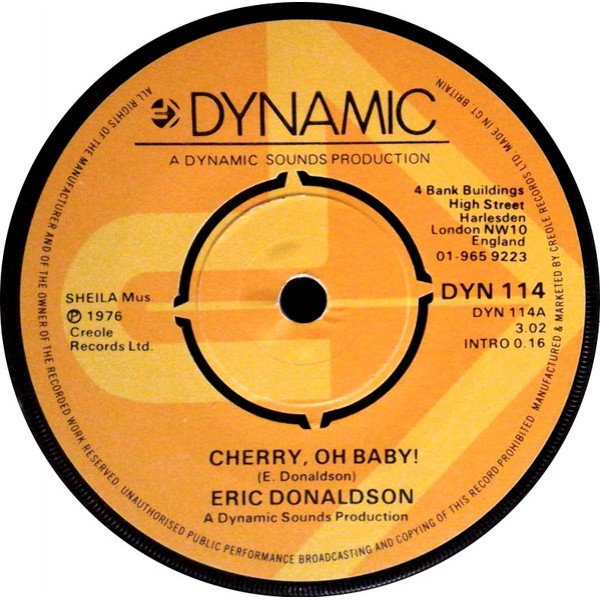 Eric Donaldson - Cherry Oh Baby / The Way You Do (The Things You Do) (7