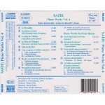 Satie* -  Klára Körmendi, Gábor Eckhardt - Piano Works Vol. 4 (CD, Album, RE)