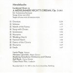 Mendelssohn* – Claus Peter Flor, Lucia Popp, Marjana Lipovšek, Bamberg Symphony Orchestra and Chorus* - Incidental Music To A Midsummer Night’s Dream (CD, Album)