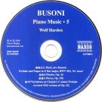 Busoni*, Wolf Harden - Piano Music • 5 (CD, Album)