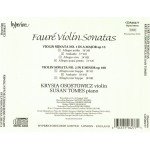 Fauré* - Krysia Osostowicz, Susan Tomes - Violin Sonatas (CD, Album)