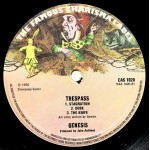 Genesis - Trespass (LP, Album, RE, Sma)