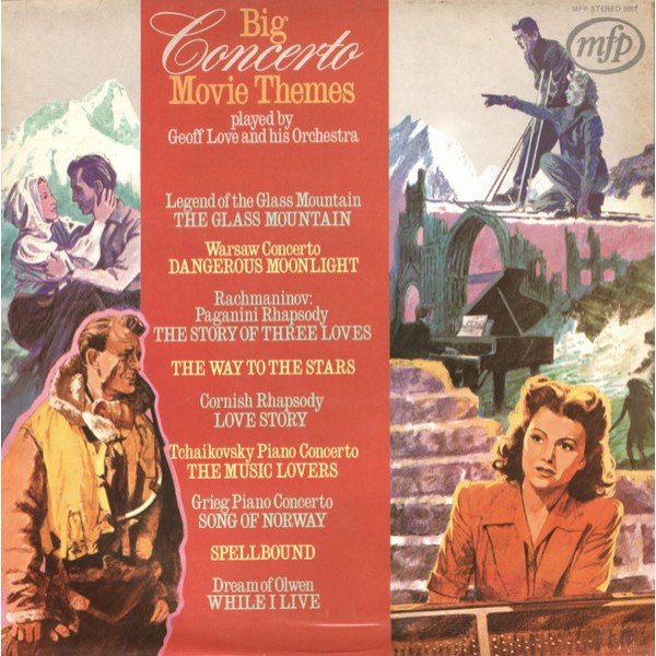 Geoff Love And His Orchestra* - Big Concerto Movie Themes (LP, Eng)