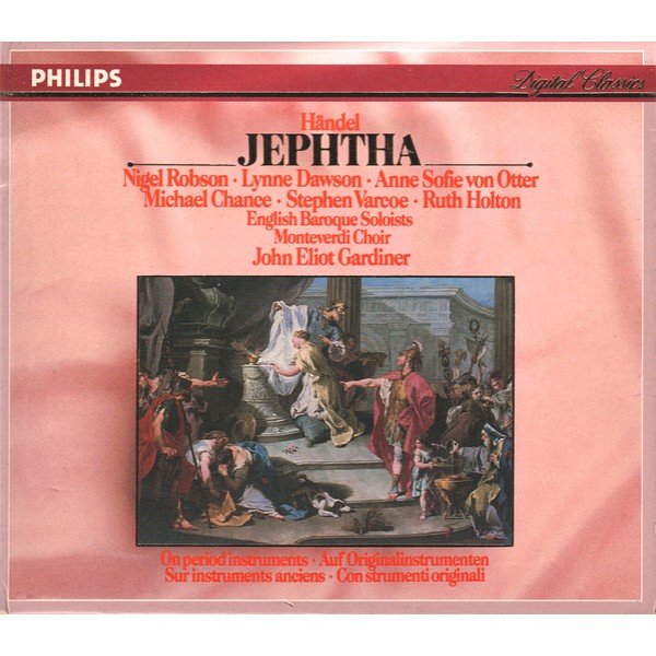 Händel* – Nigel Robson, Lynne Dawson, Anne Sofie von Otter, Michael Chance, Stephen Varcoe, Ruth Holton (2) / English Baroque Soloists*, Monteverdi Choir*, John Eliot Gardiner - Jephtha (3xCD, Album + Box, Sli)