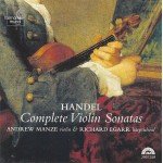 Handel*, Andrew Manze & Richard Egarr - Complete Violin Sonatas (CD, Album)