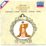 Puccini*, Sutherland*, Pavarotti*, Caballé*, Mehta* - Turandot (Highlights) (CD, Album, RE)