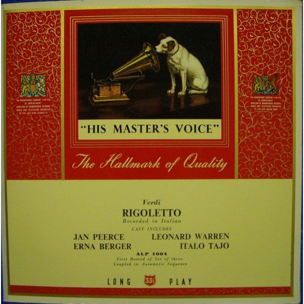 Verdi* - Jan Peerce, Leonard Warren, Erna Berger, Italo Tajo - Rigoletto  (3xLP, Mono, Gat)