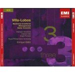 Villa-Lobos*, Barbara Hendricks, Cristina Ortiz, Angel Romero (2), Royal Philharmonic Orchestra, Enrique Bátiz* - Bachianas Brasileiras • Mômoprecóce • Guitar Concerto (3xCD, Comp, RE, RM)