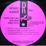 Henry Kaiser - Hope You Like Our New Direction (LP, Album) Henry Kaiser - Hope You Like Our New Direction (LP, Album)