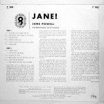 Jane Powell - Jane! (LP, Mono, Club)