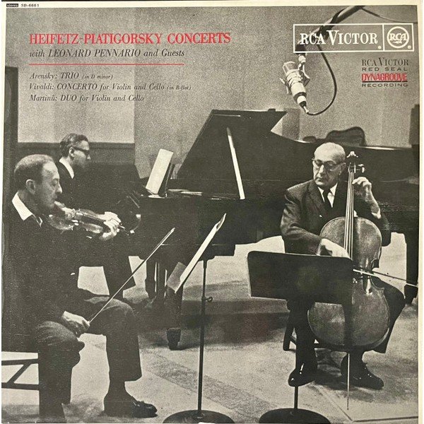 Heifetz* - Piatigorsky*, Pennario*, Arensky*, Vivaldi*, Martinů* - Heifetz-Piatigorsky Concerts with Leonard Pennario and Guests (LP, Album)