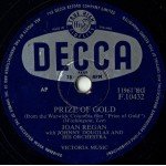 Joan Regan - Prize Of Gold / When You're In Love (Shellac, 10