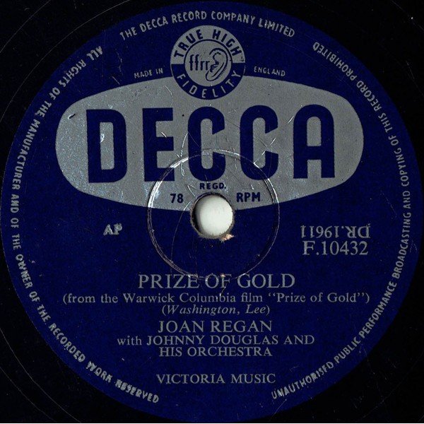 Joan Regan - Prize Of Gold / When You're In Love (Shellac, 10