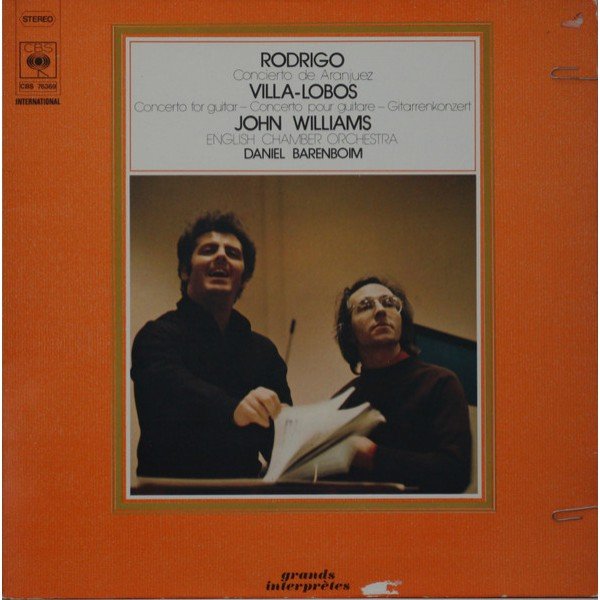 Rodrigo* / Villa-Lobos* - John Williams (7), Daniel Barenboim, English Chamber Orchestra - Concierto De Aranjuez / Concerto For Guitar (LP, Lab)