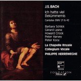 J.S. Bach* - Barbara Schlick, Gérard Lesne, Howard Crook, Peter Harvey, Peter Kooy*, Collegium Vocale, La Chapelle Royale, Philippe Herreweghe - Ich Hatte Viel Bekümmernis - Cantates BWV 21 & 42 (CD, Album)