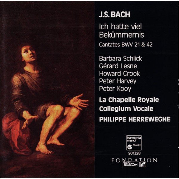 J.S. Bach* - Barbara Schlick, Gérard Lesne, Howard Crook, Peter Harvey, Peter Kooy*, Collegium Vocale, La Chapelle Royale, Philippe Herreweghe - Ich Hatte Viel Bekümmernis - Cantates BWV 21 & 42 (CD, Album)