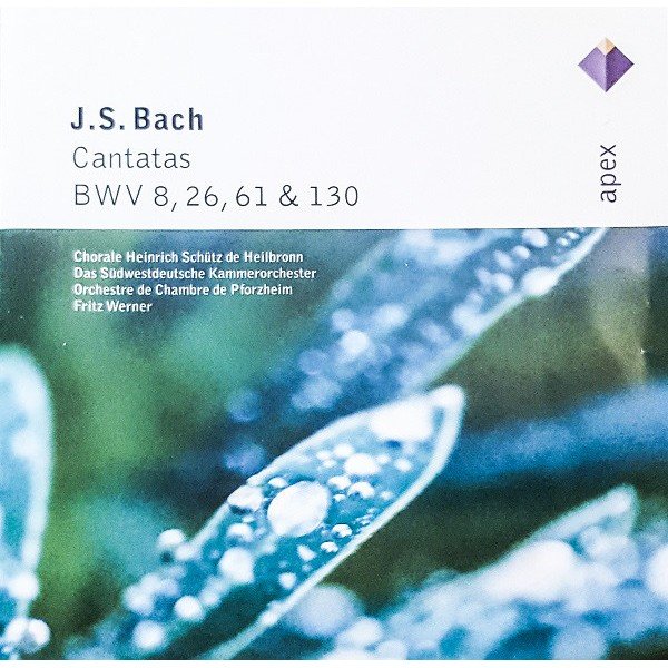 J.S. Bach* - Chorale Heinrich Schütz de Heilbronn*, Das Südwestdeutsches Kammerorchester*, Orchestre de Chambre de Pforzheim*, Fritz Werner - Cantatas BWV 8, 26, 61 & 130 (CD, Comp, RE)