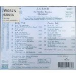 J.S. Bach*, Verebits* • Németh* • Mukk* • Köves* • Gáti* • Cser*, Hungarian Festival Choir, Hungarian State Symphony Orchestra, Géza Oberfrank* - St. Matthew Passion (Highlights) (CD)