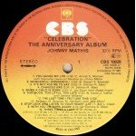 Johnny Mathis - Celebration (The Anniversary Album) (LP, Album, Comp)