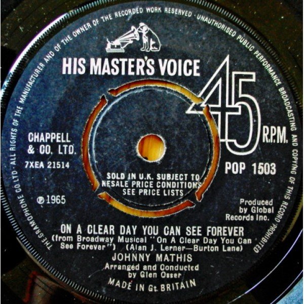 Johnny Mathis - On A Clear Day You Can See Forever (7