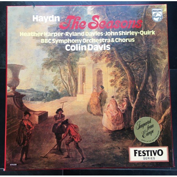 Haydn*, Heather Harper, Ryland Davies, John Shirley-Quirk, BBC Symphony Chorus & Orchestra* - The Seasons (3xLP)