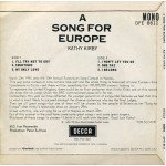 Kathy Kirby - BBC-TV's Song For Europe 1965 (7