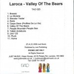 Laroca - Valley Of The Bears (CDr, Album, Promo)