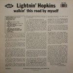 Lightnin' Hopkins - Walkin' This Road By Myself (LP, Album, RE)