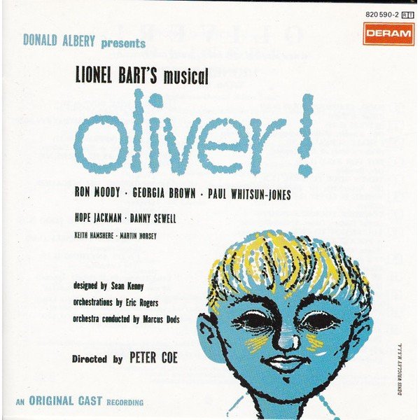 Lionel Bart, Ron Moody, Georgia Brown, Paul Whitsun-Jones, Hope Jackman, Danny Sewell - Original London Cast - Oliver!  (CD, Album)