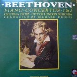 Beethoven* / Cristina Ortiz / City Of London Sinfonia Conducted By Richard Hickox - Piano Concertos Nr 1 & 2 (LP)