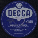 Mantovani And His Orchestra - Mandolin Serenade / The Spring Song (Shellac, 10