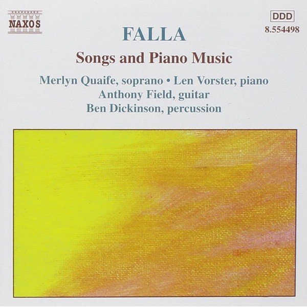 Manuel De Falla - Songs And Piano Music (CD, Album)
