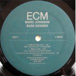 Marc Johnson (2) - Bass Desires (LP, Album)
