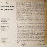 Oliver Jackson, Haywood Henry - Real Jazz Express  (LP, Album, RE)