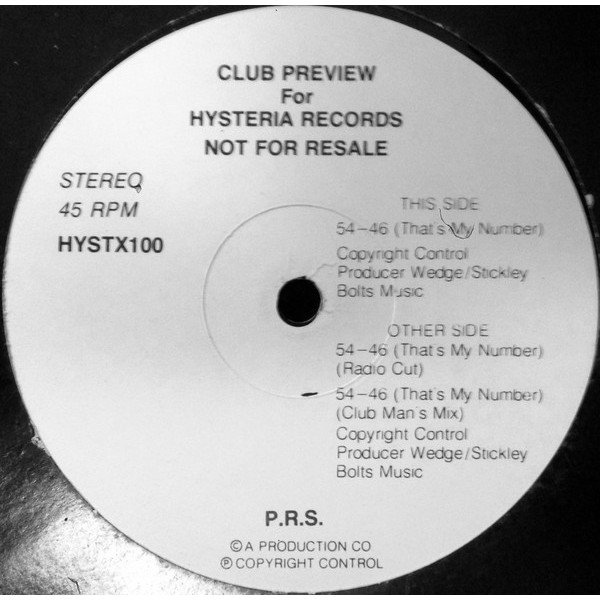 Partners Rime Syndicate - 54-46 (That's My Number) (12