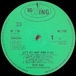 Patti Page - Let's Get Away From It All (LP, Album, Mono, RE)