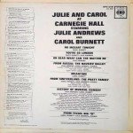 Julie Andrews & Carol Burnett - Julie & Carol At Carnegie Hall (LP, Album, Mono)