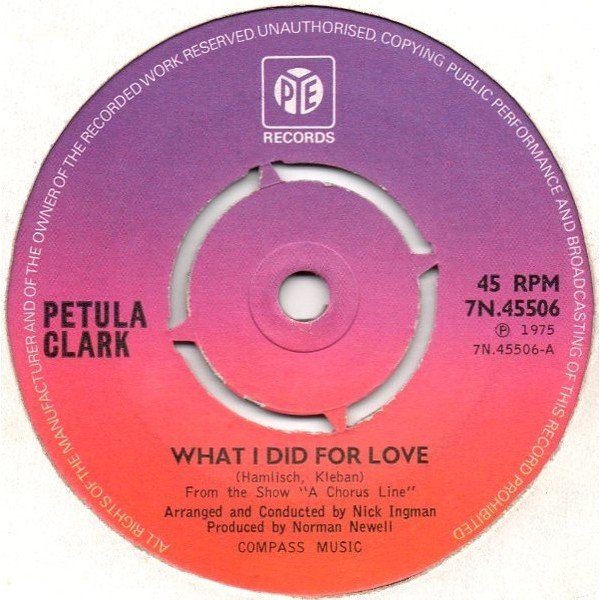 Petula Clark - What I Did For Love (7