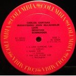 Carlos Santana & Mahavishnu John McLaughlin* - Love Devotion Surrender (LP, Album, Ter)