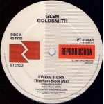 Glen Goldsmith - I Won't Cry (Rare Block Mix) (12