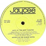Denny Wright, Danny Moss, Len Skeats*, Brian Dee, Martin Drew - Jazz At The New Theatre (LP, Album)