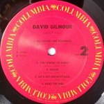 David Gilmour - About Face (LP, Album, Car)