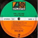 Phil Collins - Face Value (LP, Album, RE, Gat)